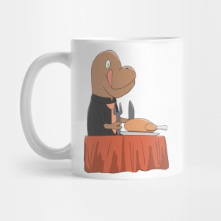 Thanksgiving T.rex Mug